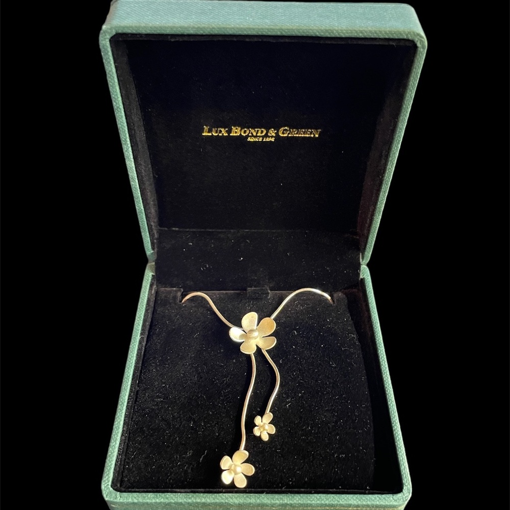KELIM "FORGET-ME-NOT" DANGLE NECKLACE 925 Sterling Silver